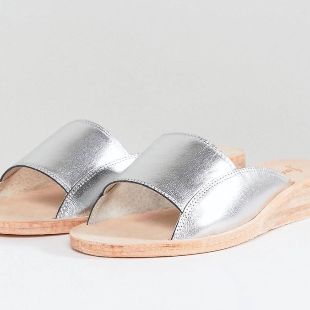 Free People Day Bird Metallic Sandals